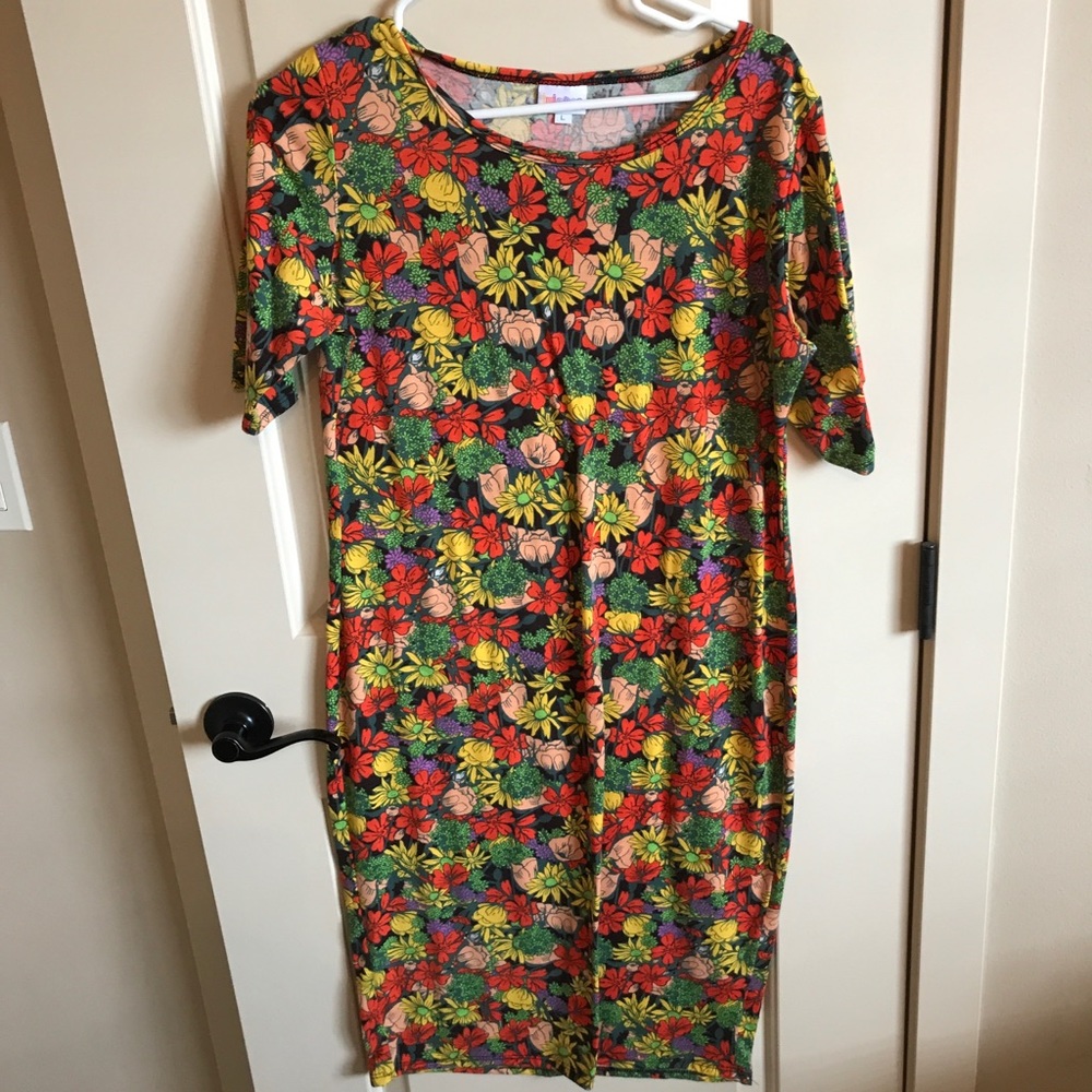 Size large LulaRoe Julia dress.